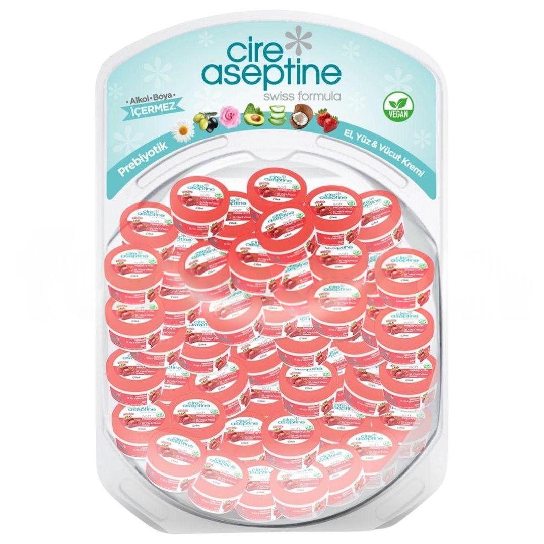 Cire Aseptine Prebiyotik Çilek Krem 30 ml 50li Stant