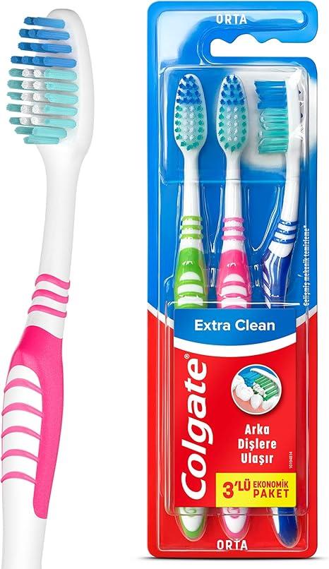 Colgate Extra Clean Orta 2+1 Diş Fırçası