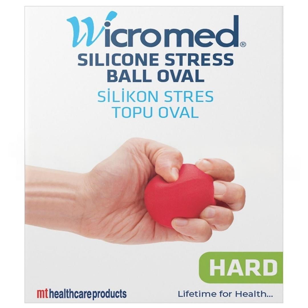 Wicromed Stres Topu Silikon Oval Kırmızı
