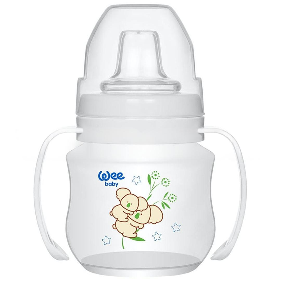 Wee Baby 753 PP Alıştırma Bardağı Antikolik Akıtmaz Kulplu 125 ml - Beyaz