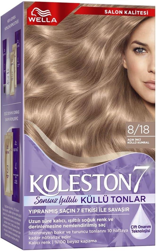 Wella Koleston Supreme Sonsuz Işıltılı Küllü Tonlar Saç Boyası 8/18 Açık Inci Küllü Kumral