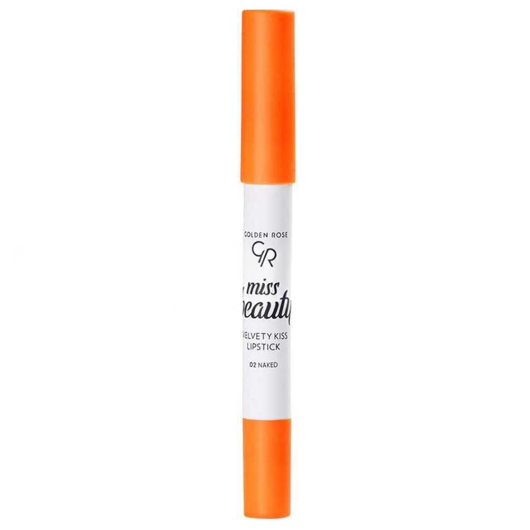 Golden Rose Miss Beauty Velvety Kiss Lipstick - 02 Naked