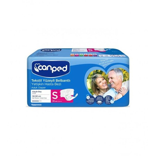 Canped Hasta Bezi Tekstil Küçük Boy 30'Lu