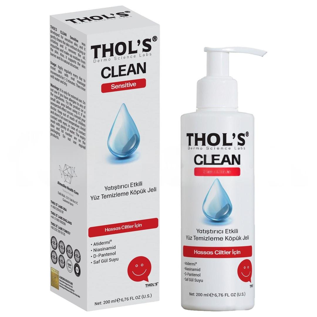 Thols Clean Sensitive TB5 Hassas Ciltler İçin Yüz Temizleme Köpük Jeli 200 ml