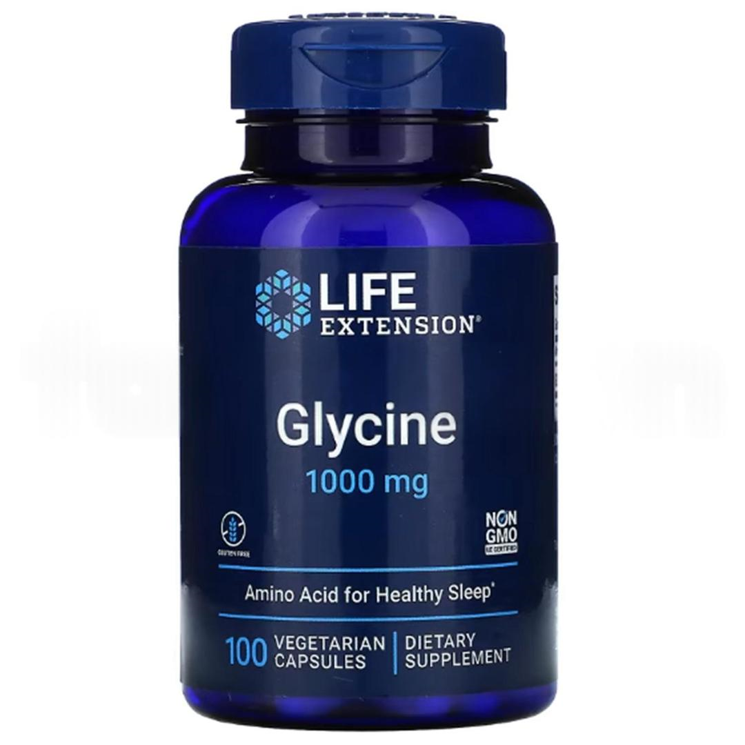 Life Extension Glycine 1000 mg 100 Vegetarian Capsules - İthal