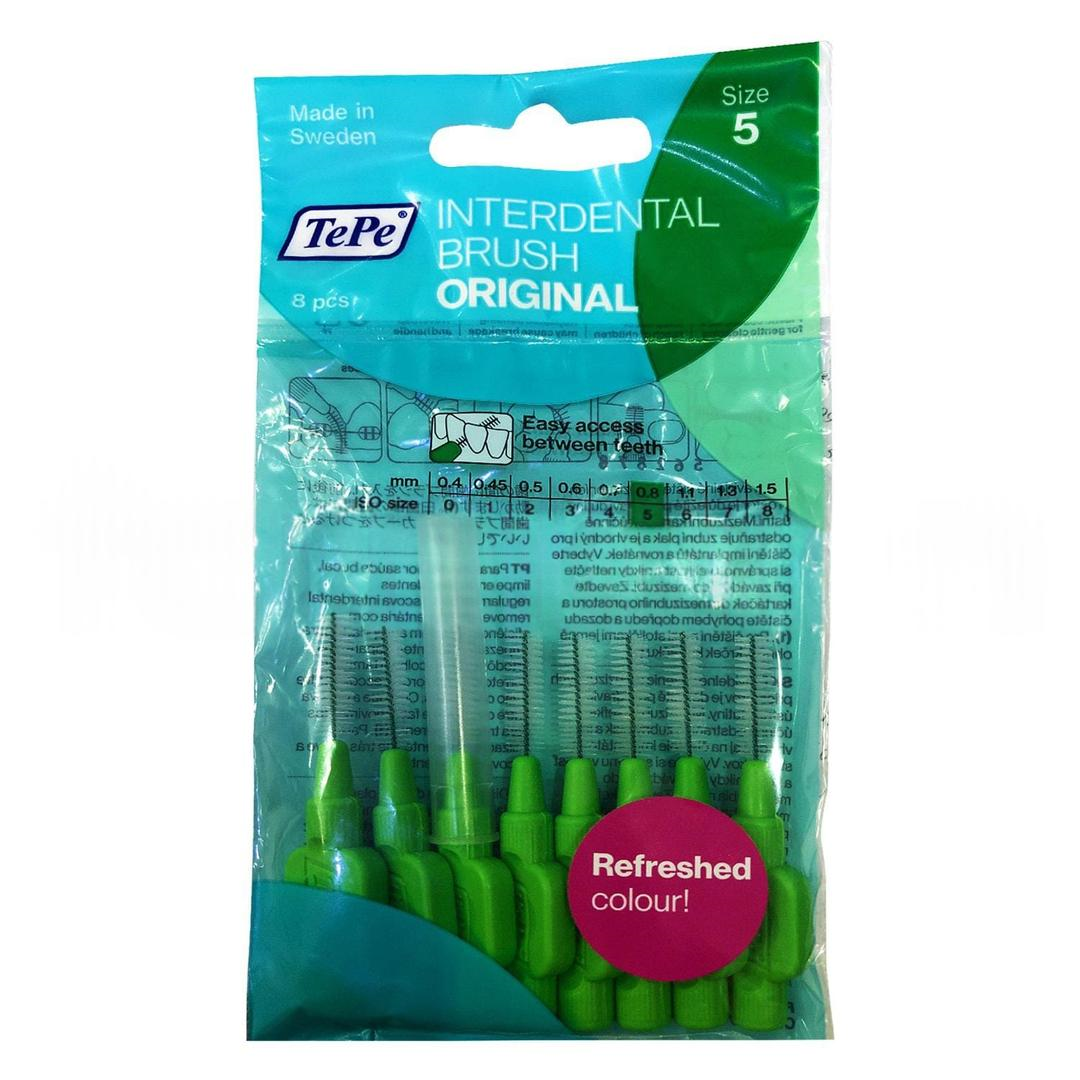 Tepe Arayüz Fırçası Original Yeşil 0,8 mm 8li Paket