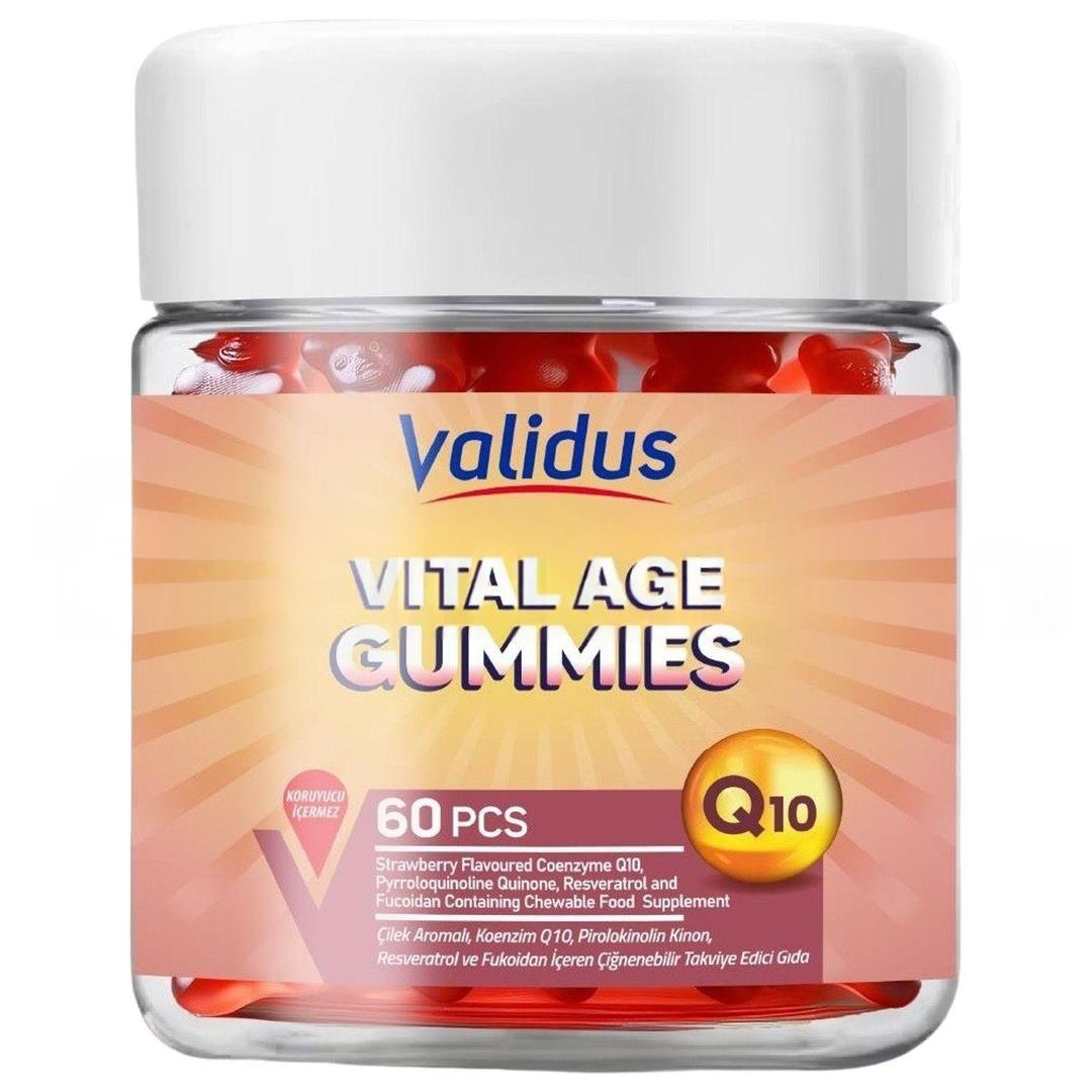 Validus Lipozomal Coenzyme Q10 Pqq Resveratrol Fucoidan 60 Gummies