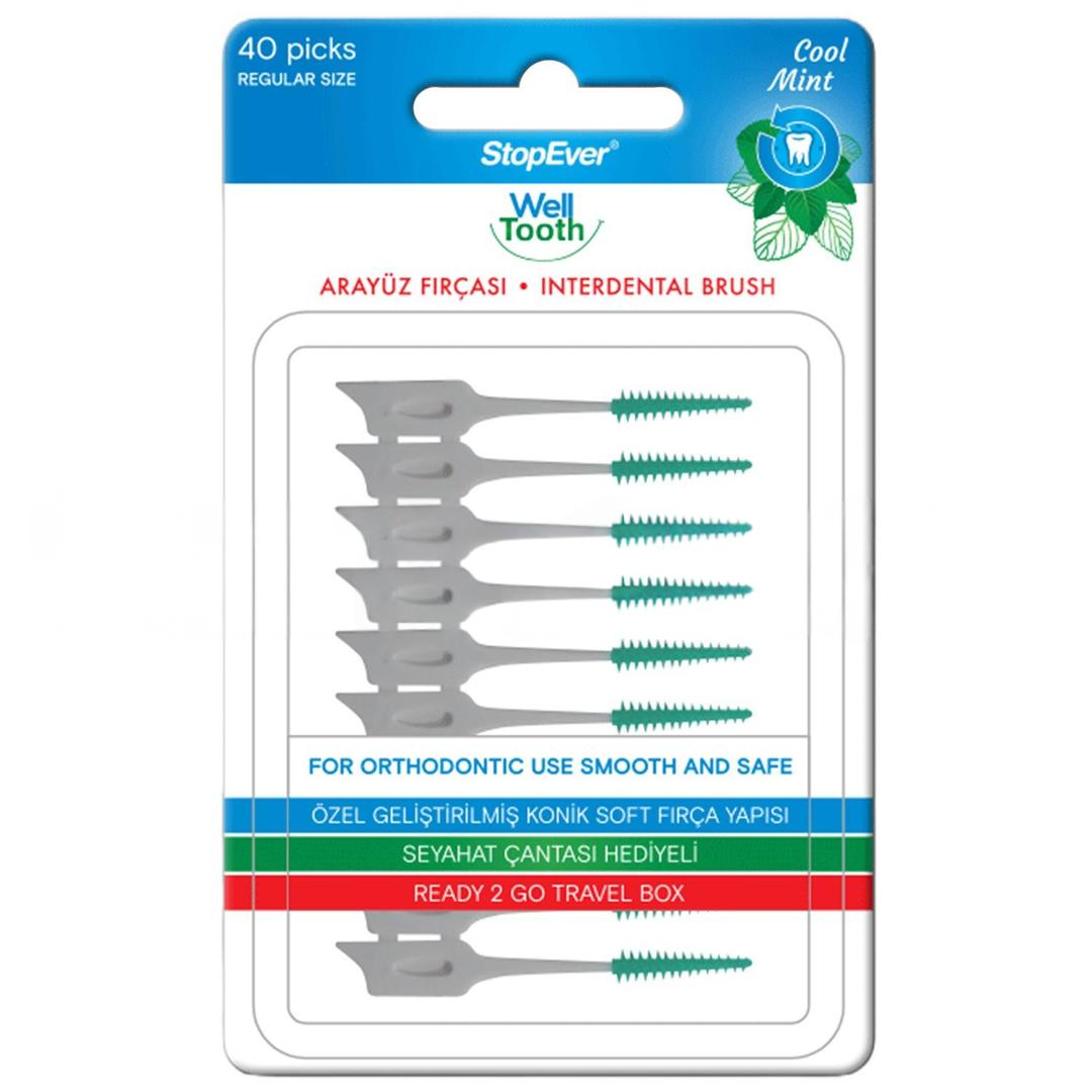 Stopever Well Tooth Arayüz Fırçası Normal Boy 40lı