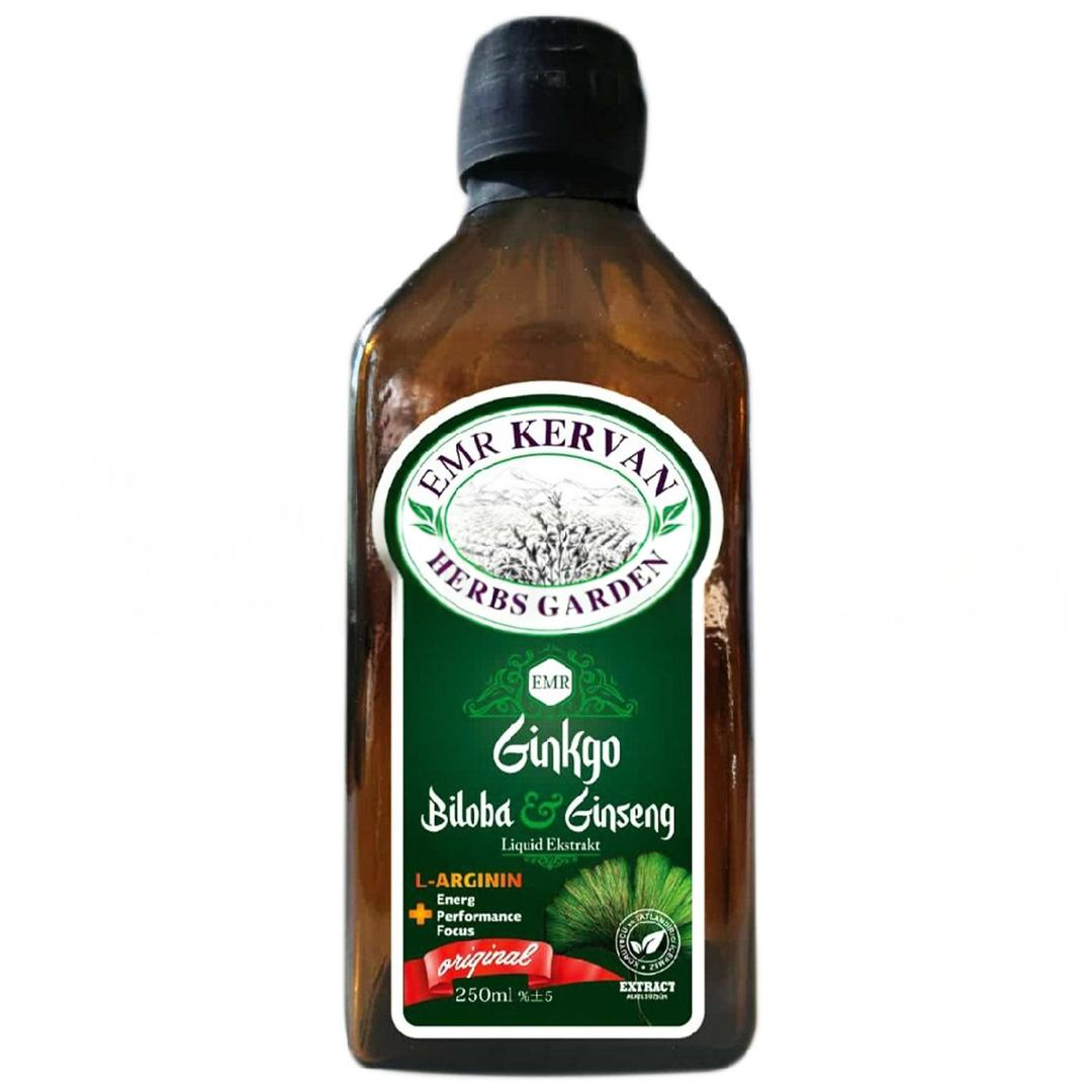 Emr Kervan Herbs Garden Ginkgo Biloba Ginseng Sıvı Ekstraktı 250 ml