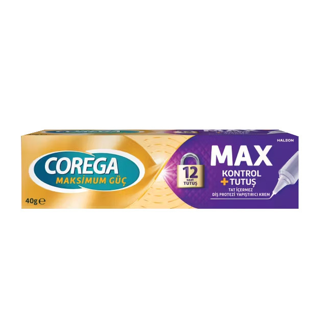 Corega Maksimum Tutuş Kalkan Diş Protezi Yapıştırıcı Krem 40 gr