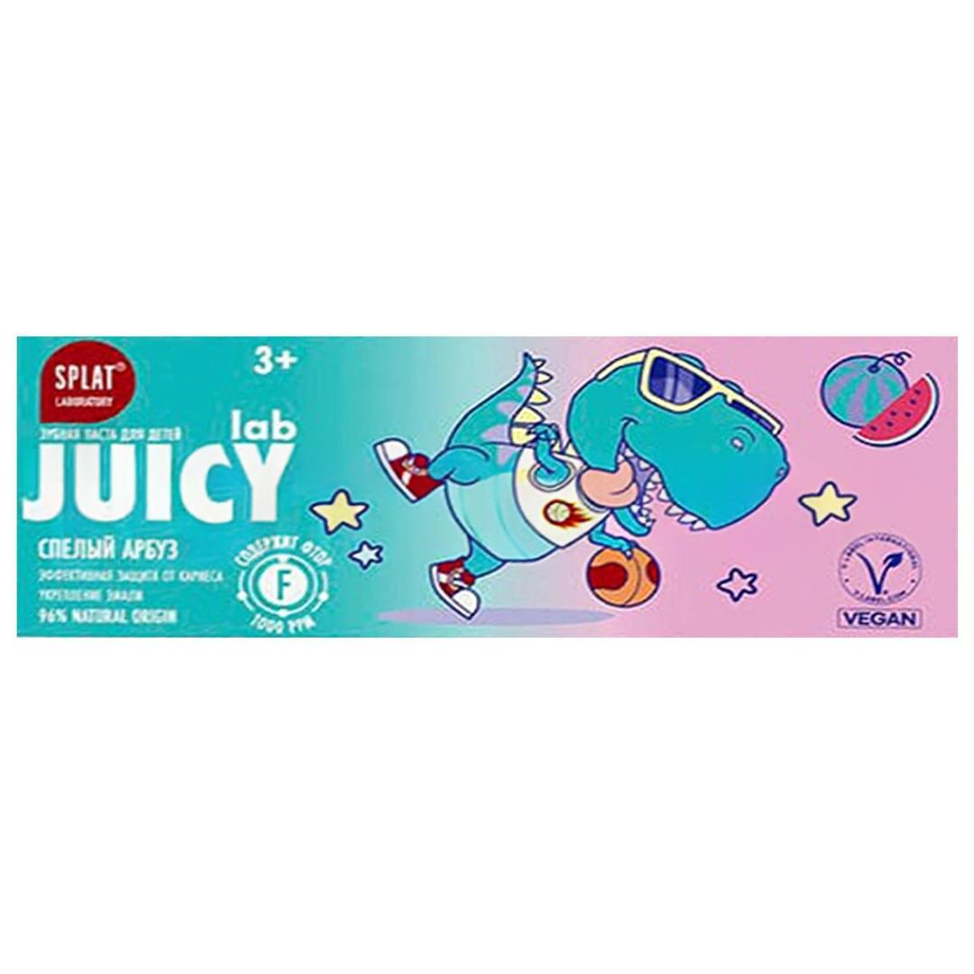Splat Juicy Lab +3 Yaş Karpuzlu Çocuk Diş Macunu Renkli Simli Çürük Önleyici Doğal Macun 55 ml
