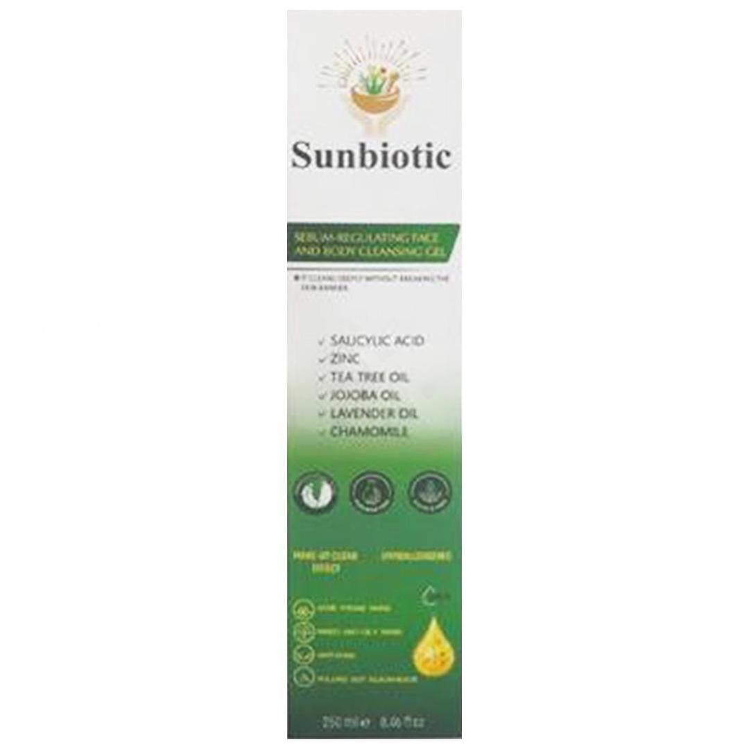 Sunbiotic Hipoalerjenik Sebum Dengeleyici Yüz ve Vücut Yıkama Jeli 250 ml