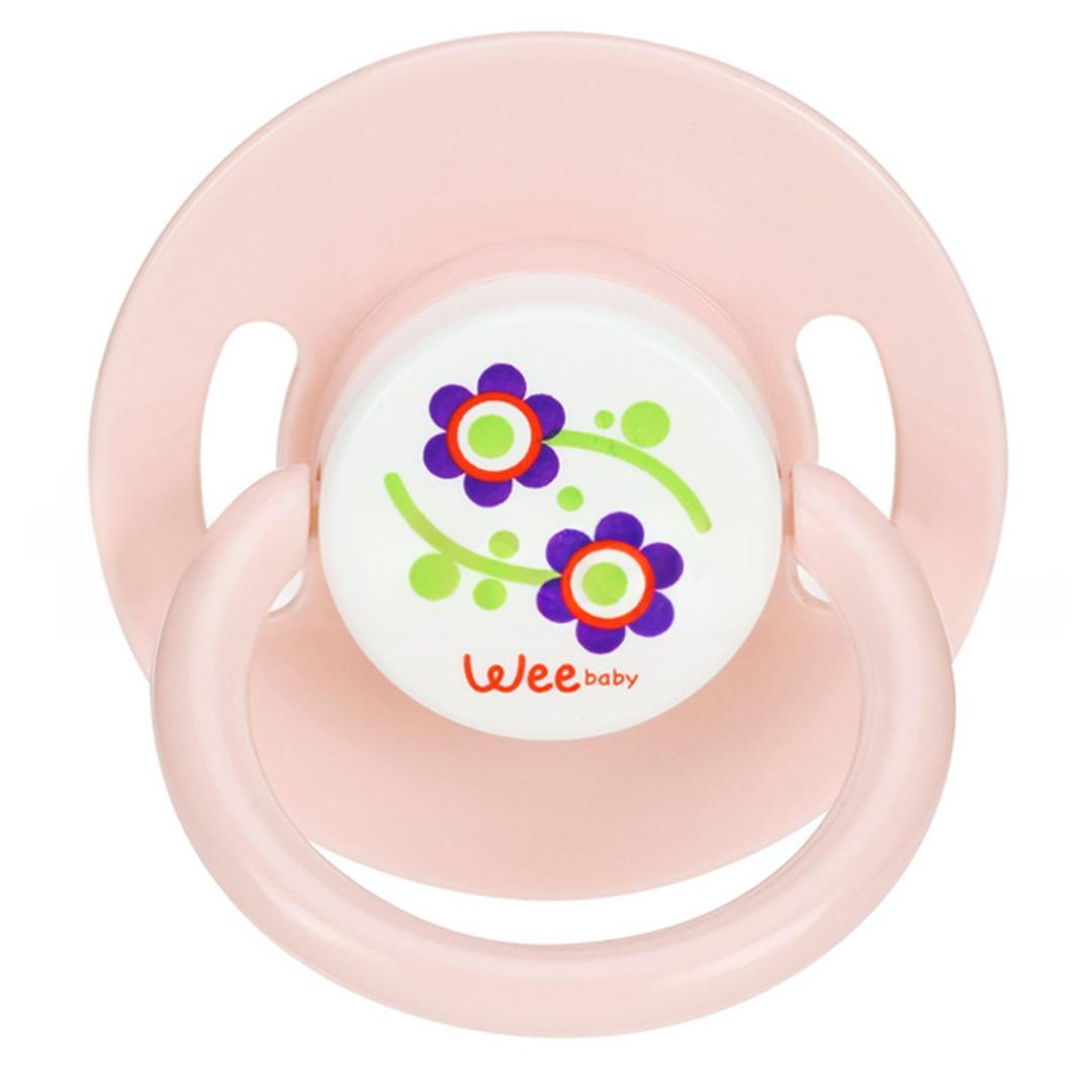 Wee Baby 857 Yalancı Emzik Yuvarlak Uçlu No: 3 - Pembe