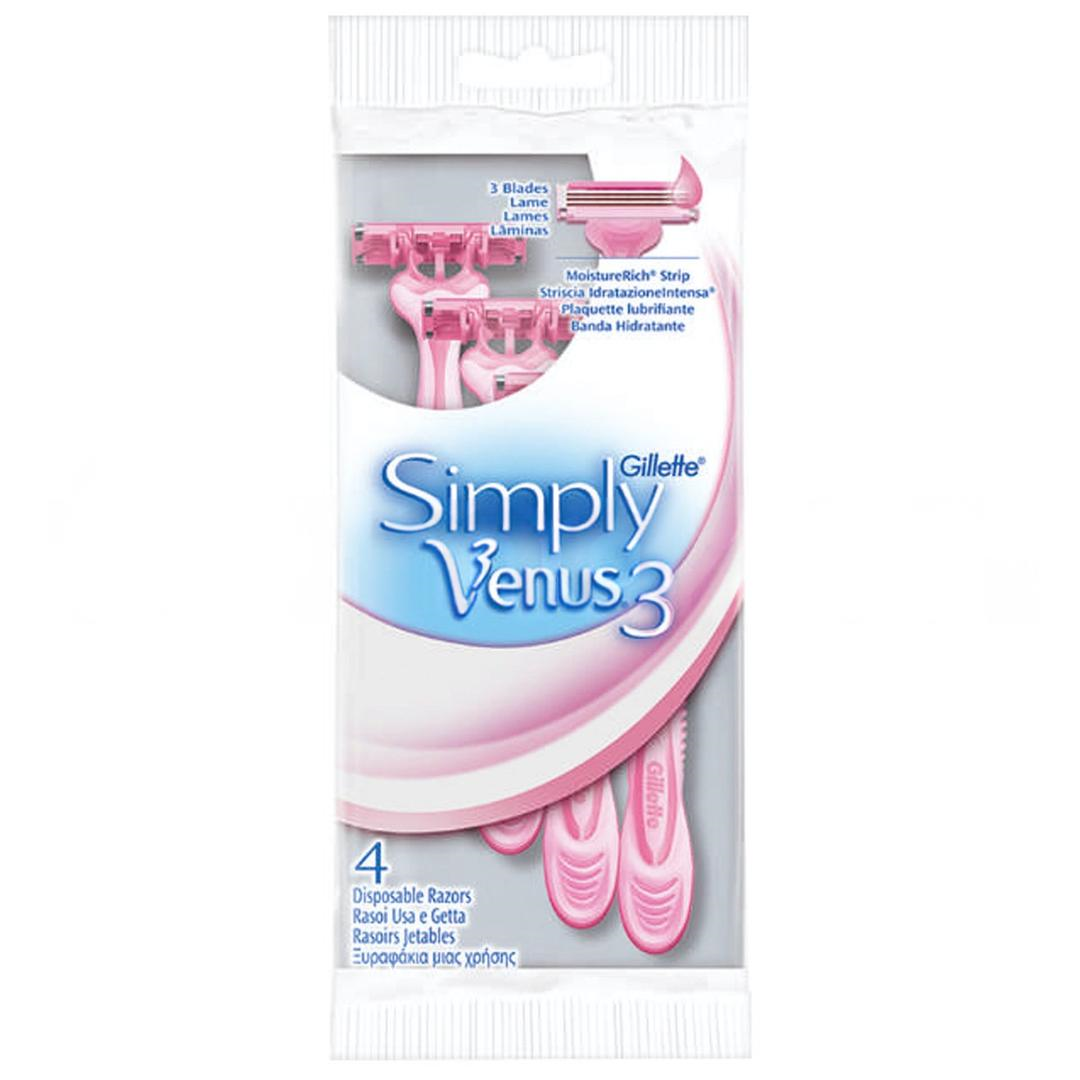 Gillette Venus Simply 3 Kullan At Tıraş Bıçağı 4lü