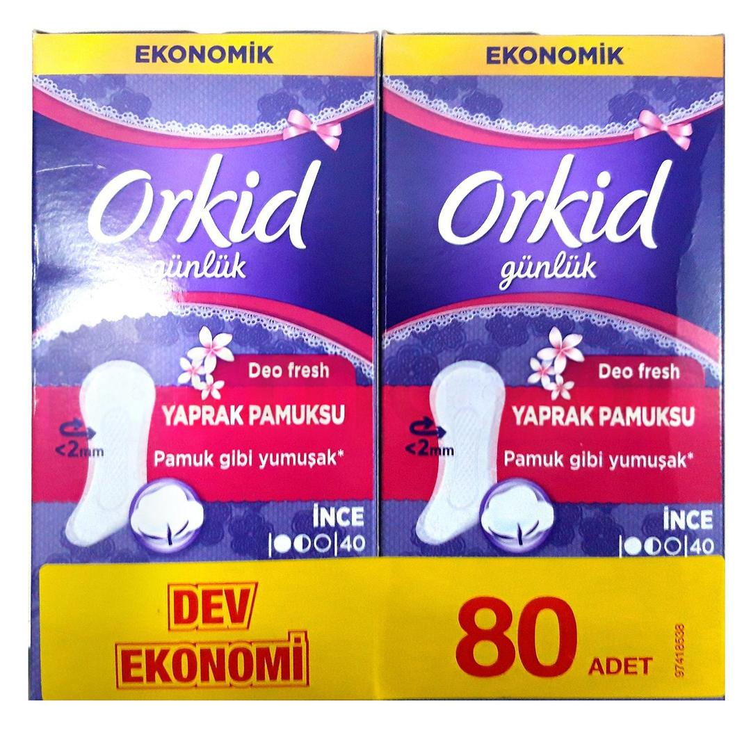Orkid Ekonomik Paket Hijyenik Ped Yaprak Pamuksu İnce 80li