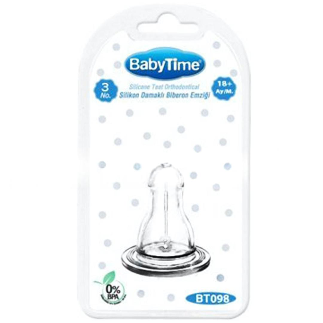 Baby Time BT098 Silikon Klasik Biberon Emziği No: 3