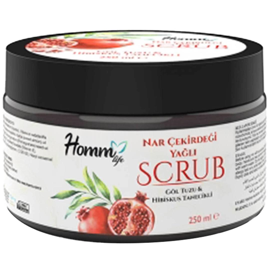 Homm Life Nar Çekirdeği Yağlı Bitki Tanecikli Scrub 250 ml