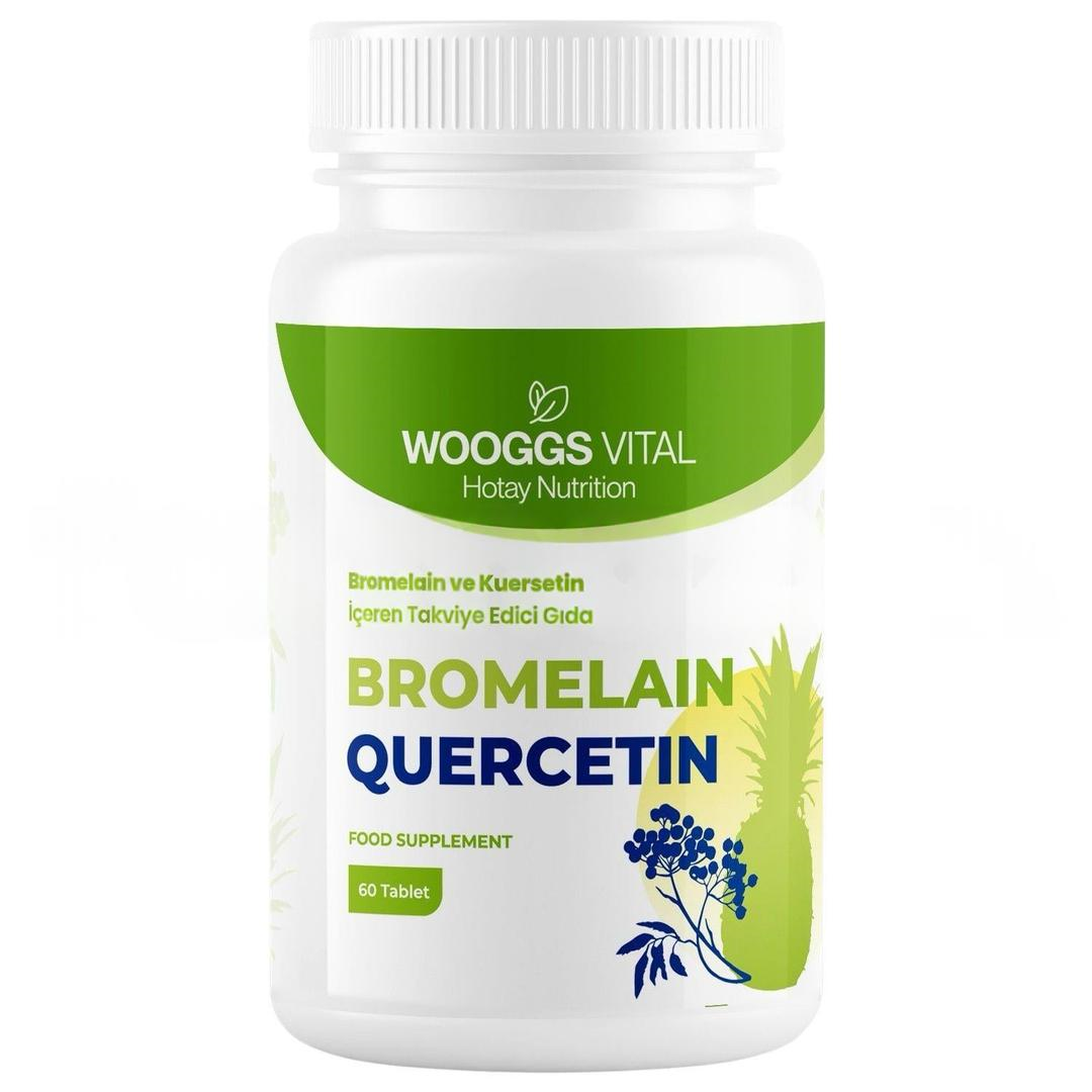 Wooggs Vital Bromelain ve Kuersetin 60 Tablet