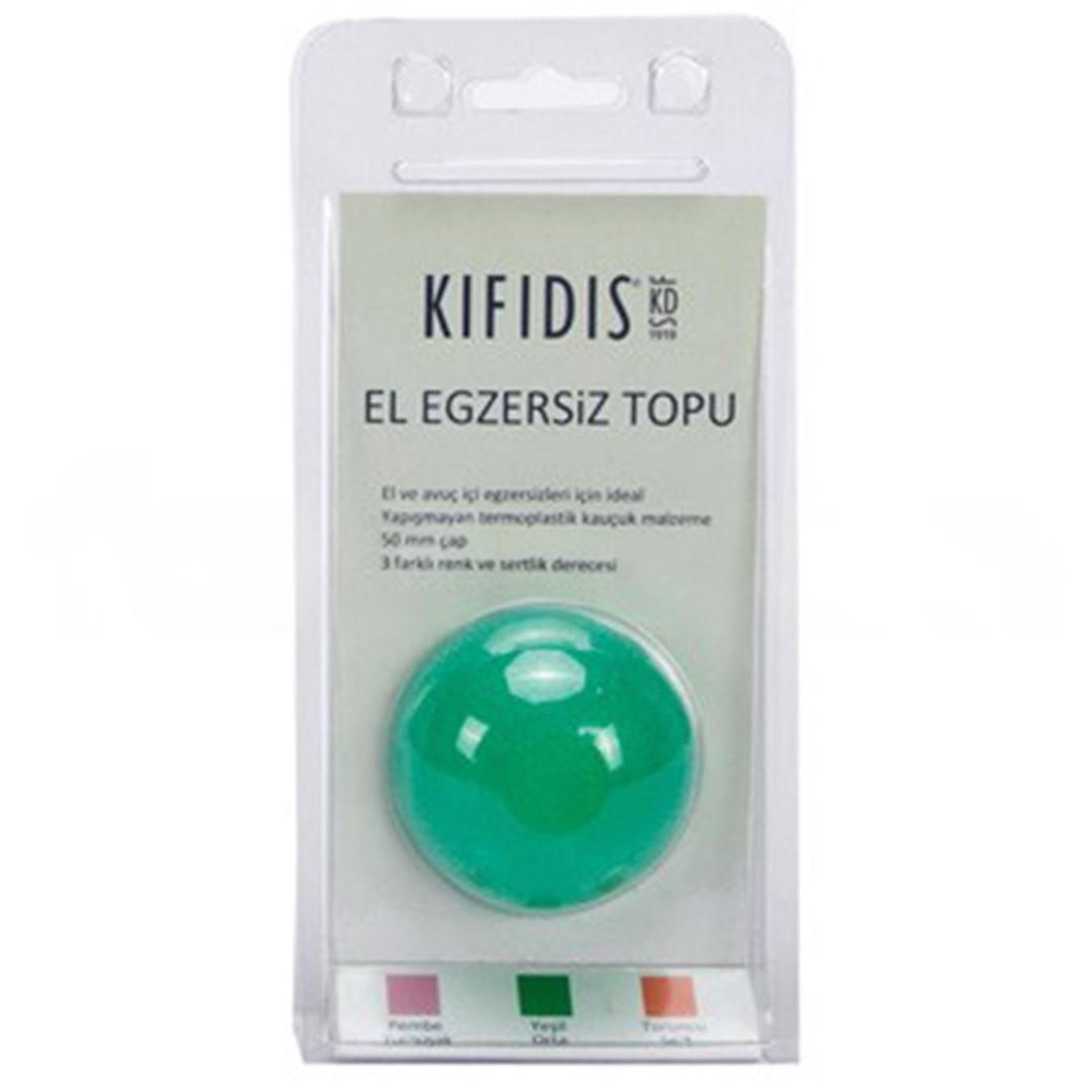 Kifidis El Terapi Egzersiz Topu Yeşil Orta
