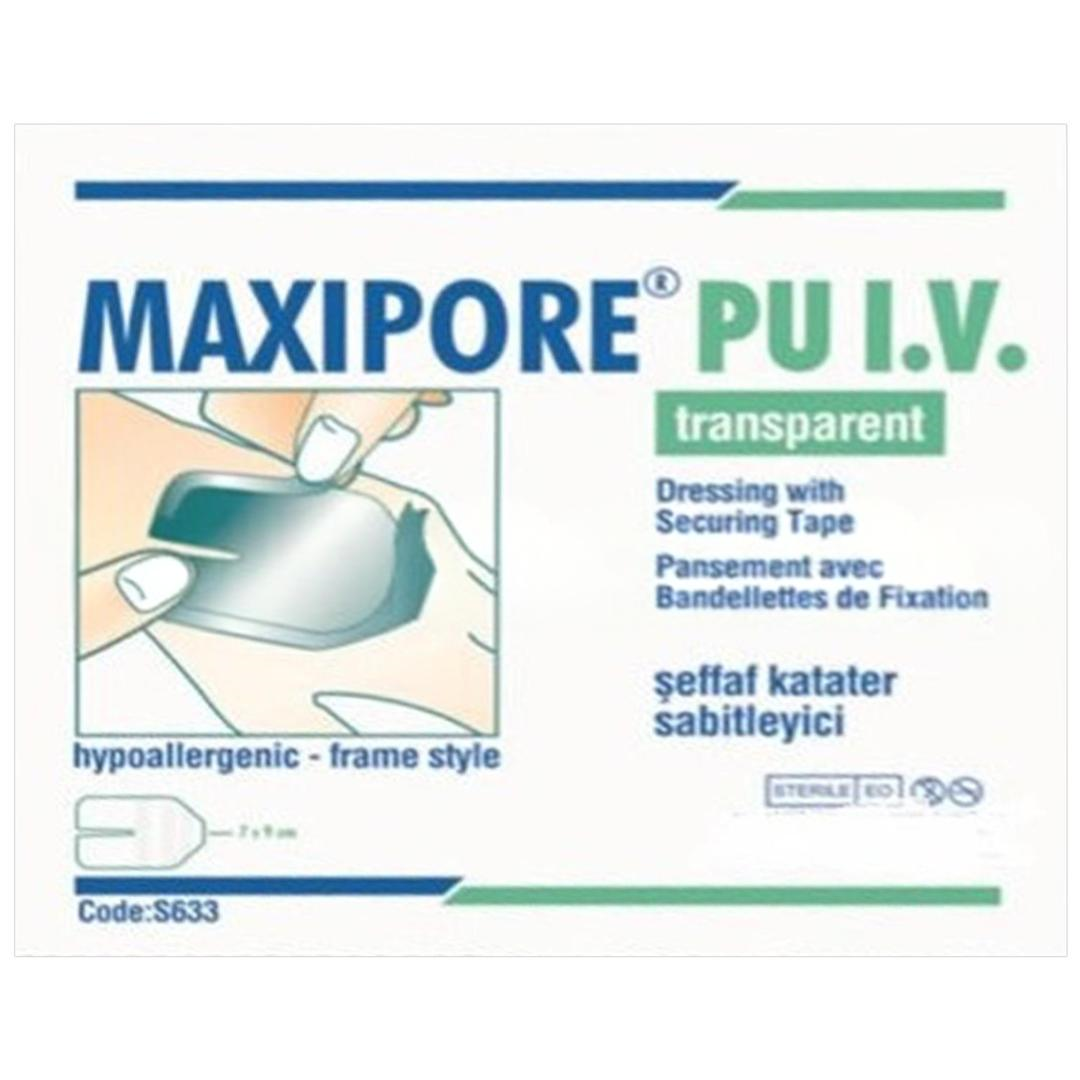 Maxipore Pu I.V. Şeffaf Kanül Sabitleyici 8,5x11,5 cm