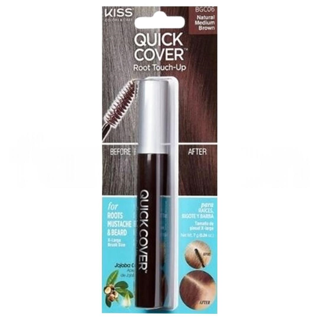 Kiss Brush In Color Beyaz Saç Kapatıcı Kızıl Kahve Natural Medium Kahve