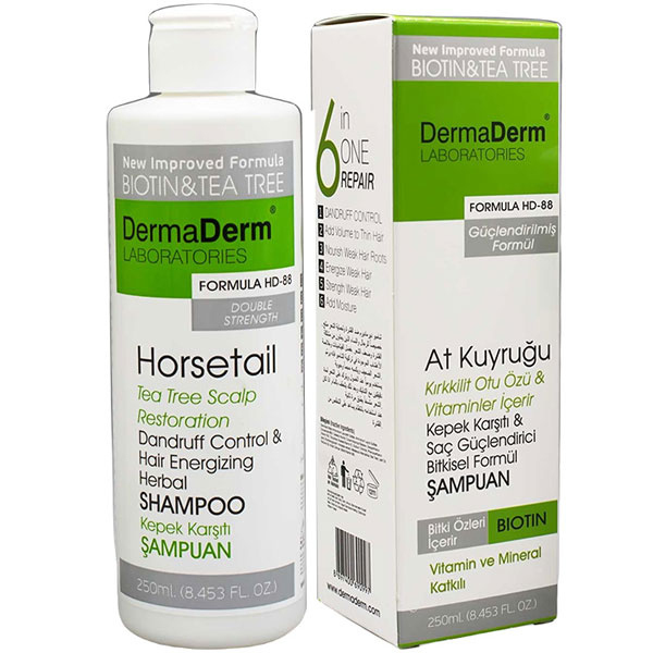 Dermaderm Kepek Ve Saç Dökülmesine Karşı Etkili At Kuyruğu Otu Şampuanı 250 ml