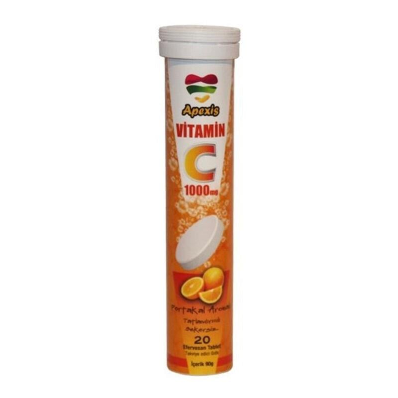 Apexis Efervesan Vitamin C 20 Tablet - 1000 mg