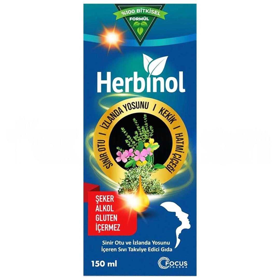 Herbinol Sinir Otu İzlanda Yosunu Öksürük Şurubu 150 ml