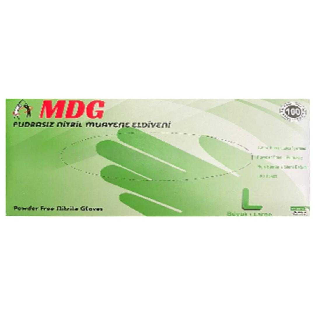 Mdg Nitril Pudrasız Muayene Eldiveni Large 100lü