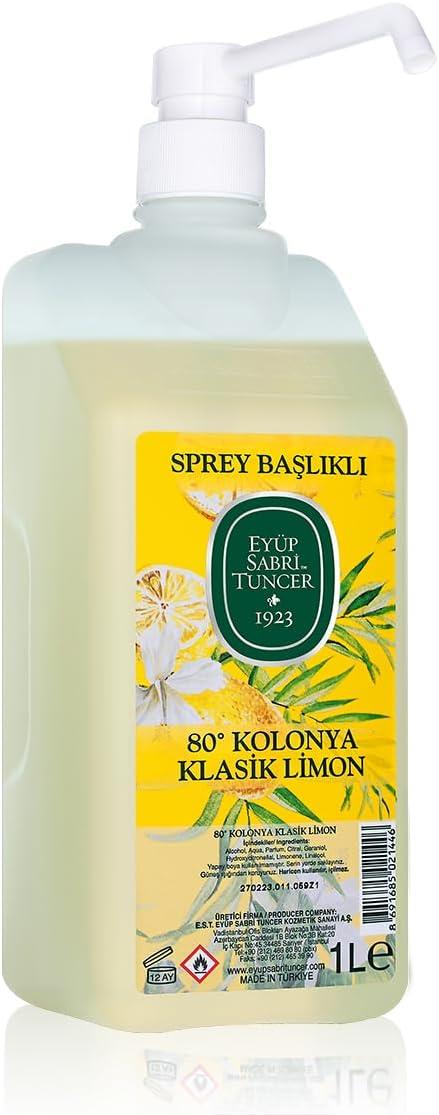 Eyüp Sabri Tuncer Pompalı Klasik Limon Kolonyası Sprey 1 Lt