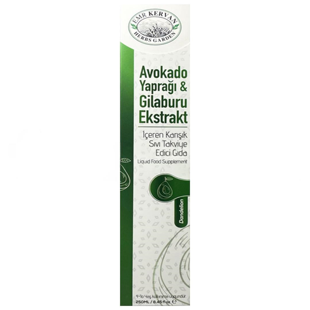 Emr Kervan Herbs Garden Avokado Yaprağı Gilaburu Ekstrakt Içeren Karışık Takviye Edici Gıda 250 ml