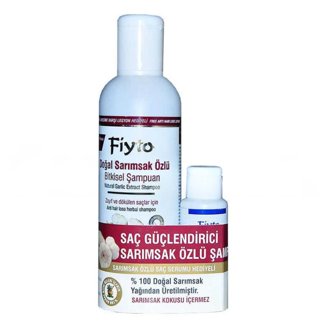 Fiyto Doğal Sarımsak Özlü Bitkisel Şampuan 500 ml + Saç Serumu 75 ml Hediyeli