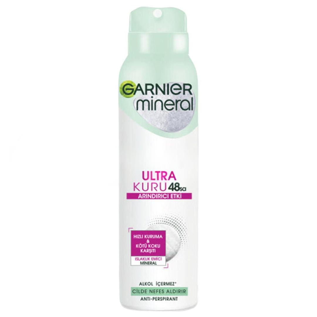 Garnier Mineral Ultra Kuru Arındırıcı Etki Sprey Deodorant 150 ml