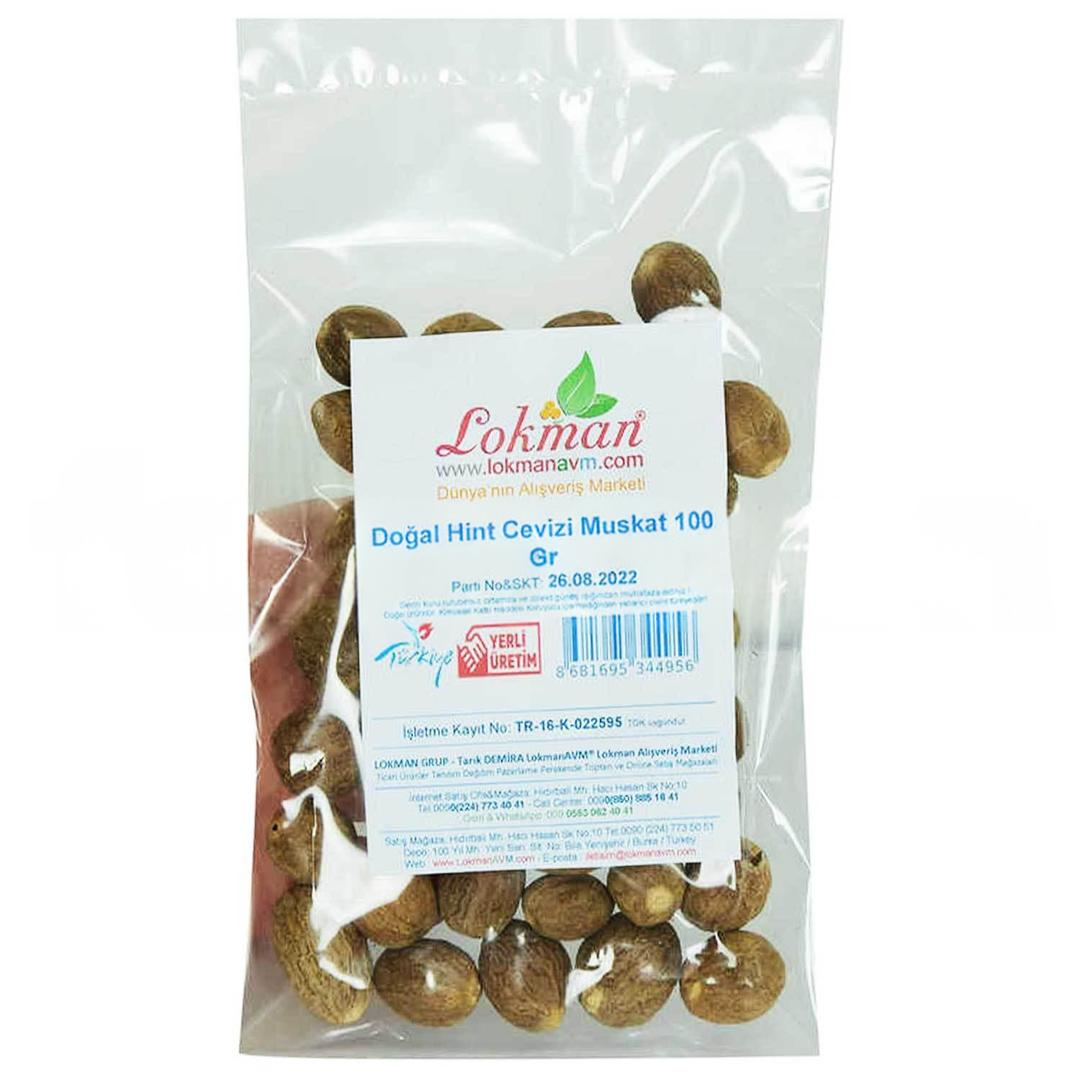 Lokmanavm Hint Cevizi Muskat Küçük Hindistan Cevizi Doğal 100 gr