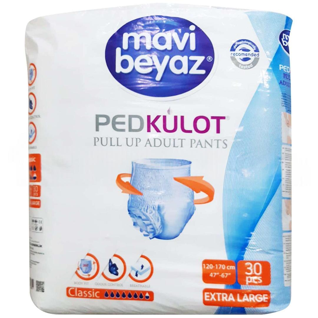 Mavi Beyaz Emici Külot Hasta Bezi xLarge 30lu