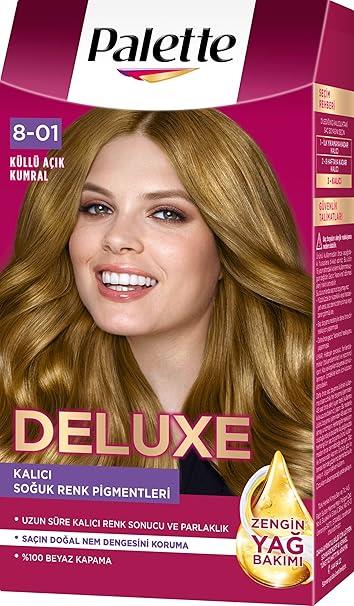 Palette Deluxe Yoğun Renkler Küllü Açık Kumral 8-01 Saç Boyası