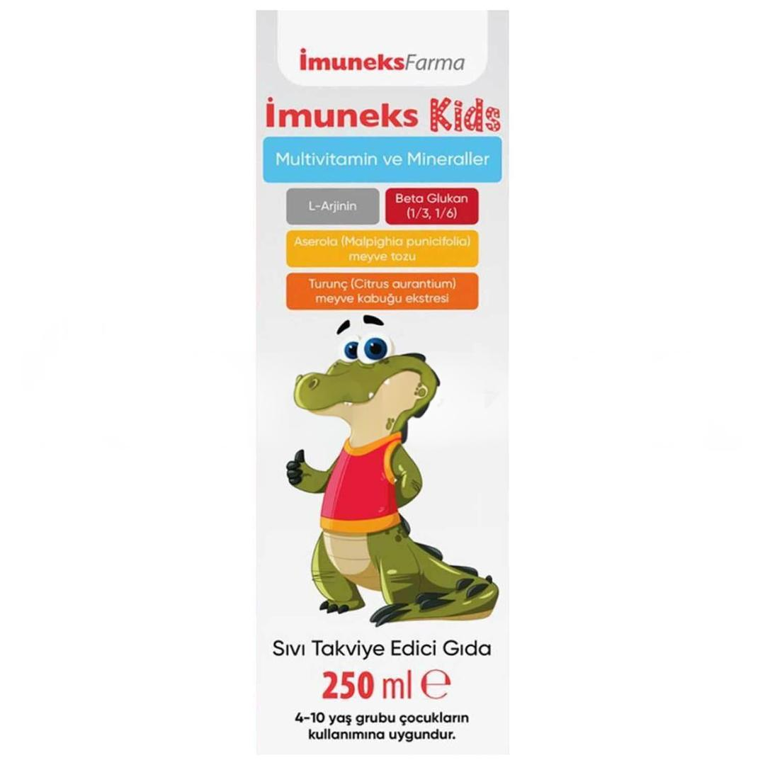 Imuneks Kids Multivitamin ve Mineraller Takviye Edici Gıda 250 ml