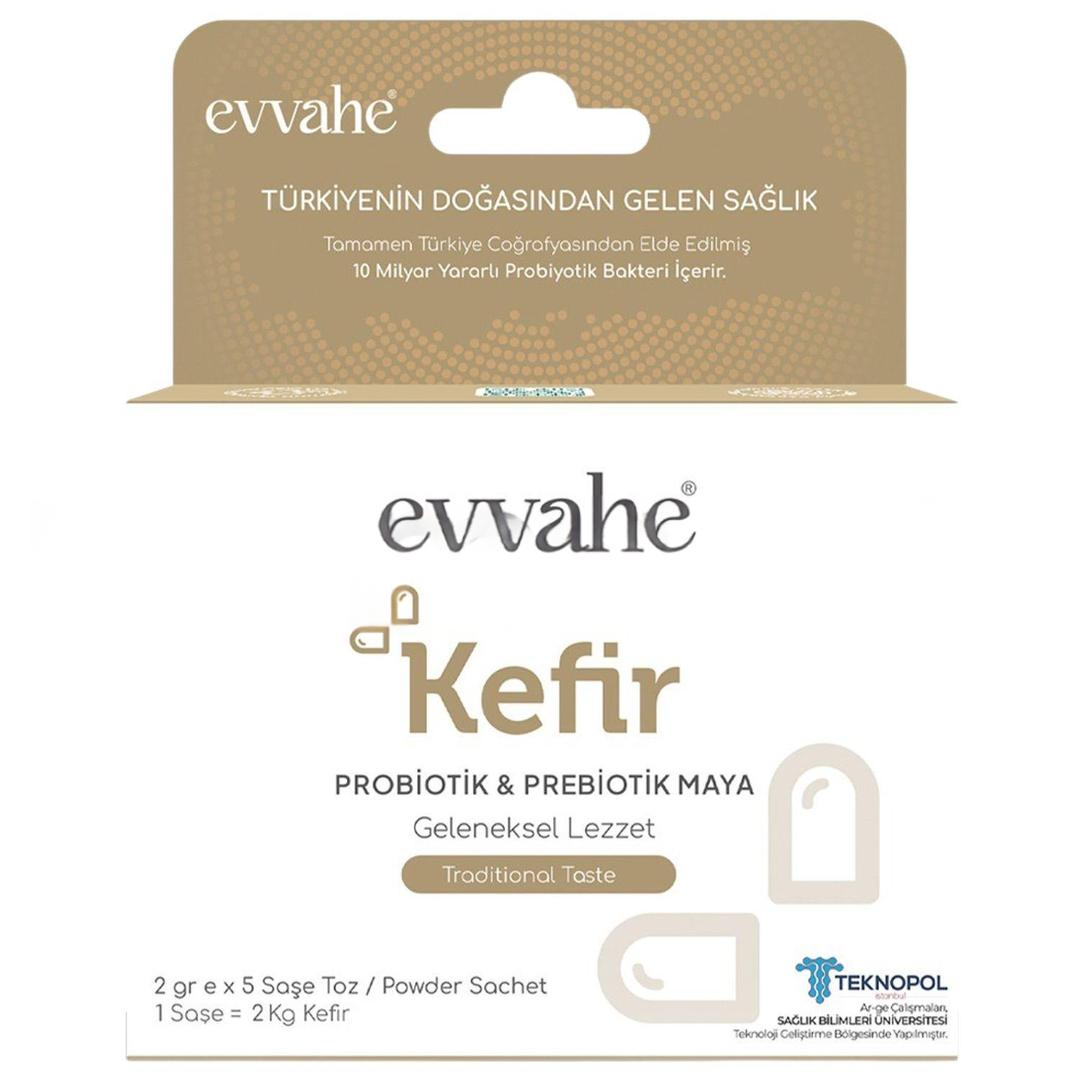 Evvahe Doğal Kefir Probiotik Maya 2 gr x 5