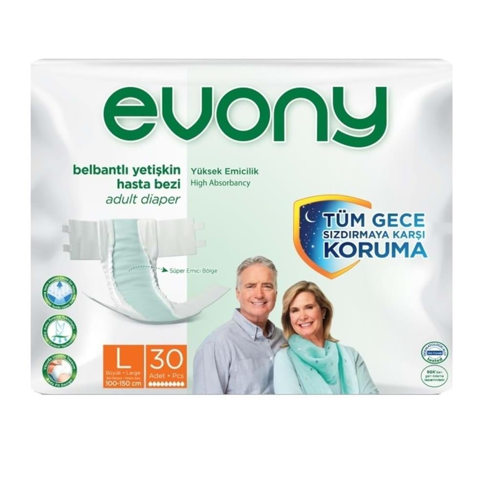 Evony Belbantlı Yetişkin Hasta Bezi 30'lu / Large