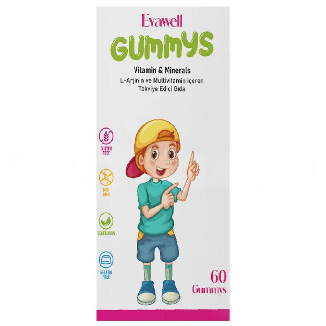 Evawell L-Arjinin & Multivitamin 60 Gummies