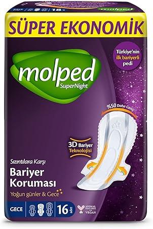 Molped Supernight Gece 16lı Hijyenik Ped