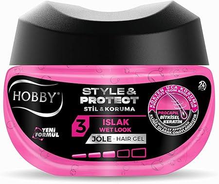 Hobby Style&Protect 250 ml Ultra Sert 6 Islak Görünüm Saç Jölesi