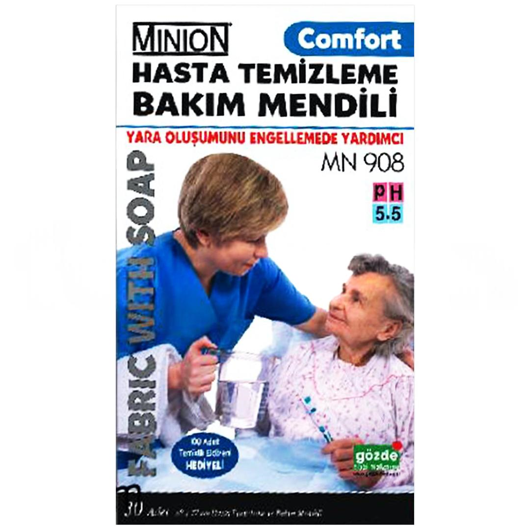 Minion Comfort Köpüklü Hasta Temizleme ve Bakım Mendili 30lu