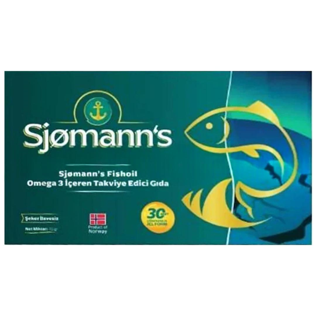 Sjomanns Fishoil Omega-3 Çiğnenebilir Jel 30 Tablet - Eski Ambalaj