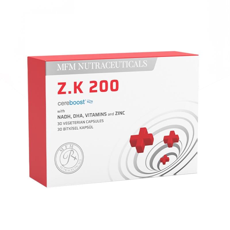 MFM NUTRACEUTICALS Z.K 200 Amerikan Ginsengi İçeren Takviye Edici Gıda - 30 Bitkisel Kapsül