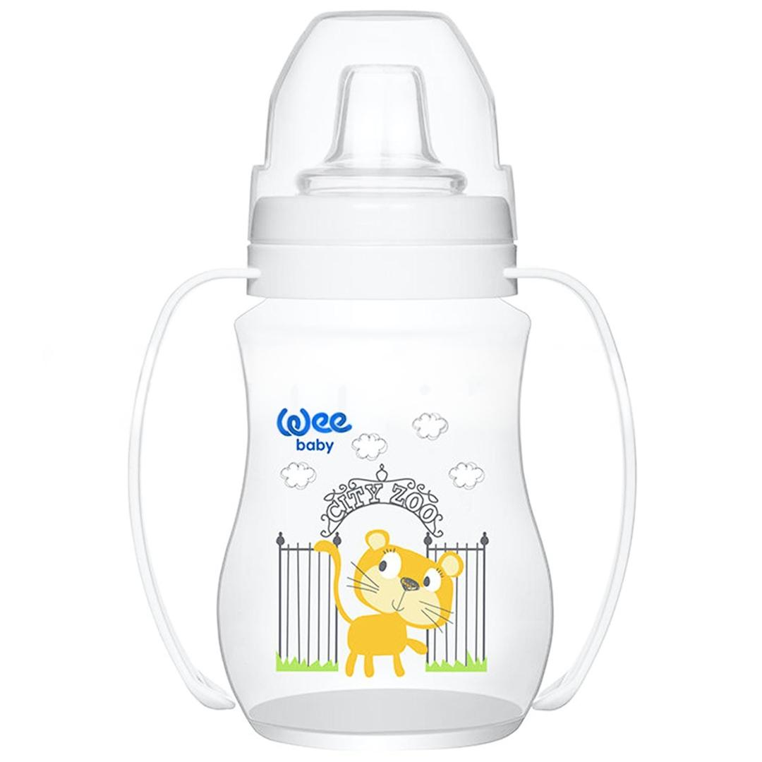 Wee Baby 754 PP Alıştırma Bardağı Antikolik Akıtmaz Kulplu 250 ml - Beyaz