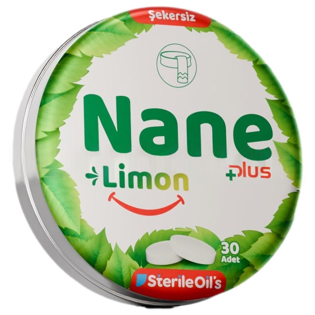 Sterile Oils Nane & Limon Bitkisel 30 Pastil Metal Kutuda