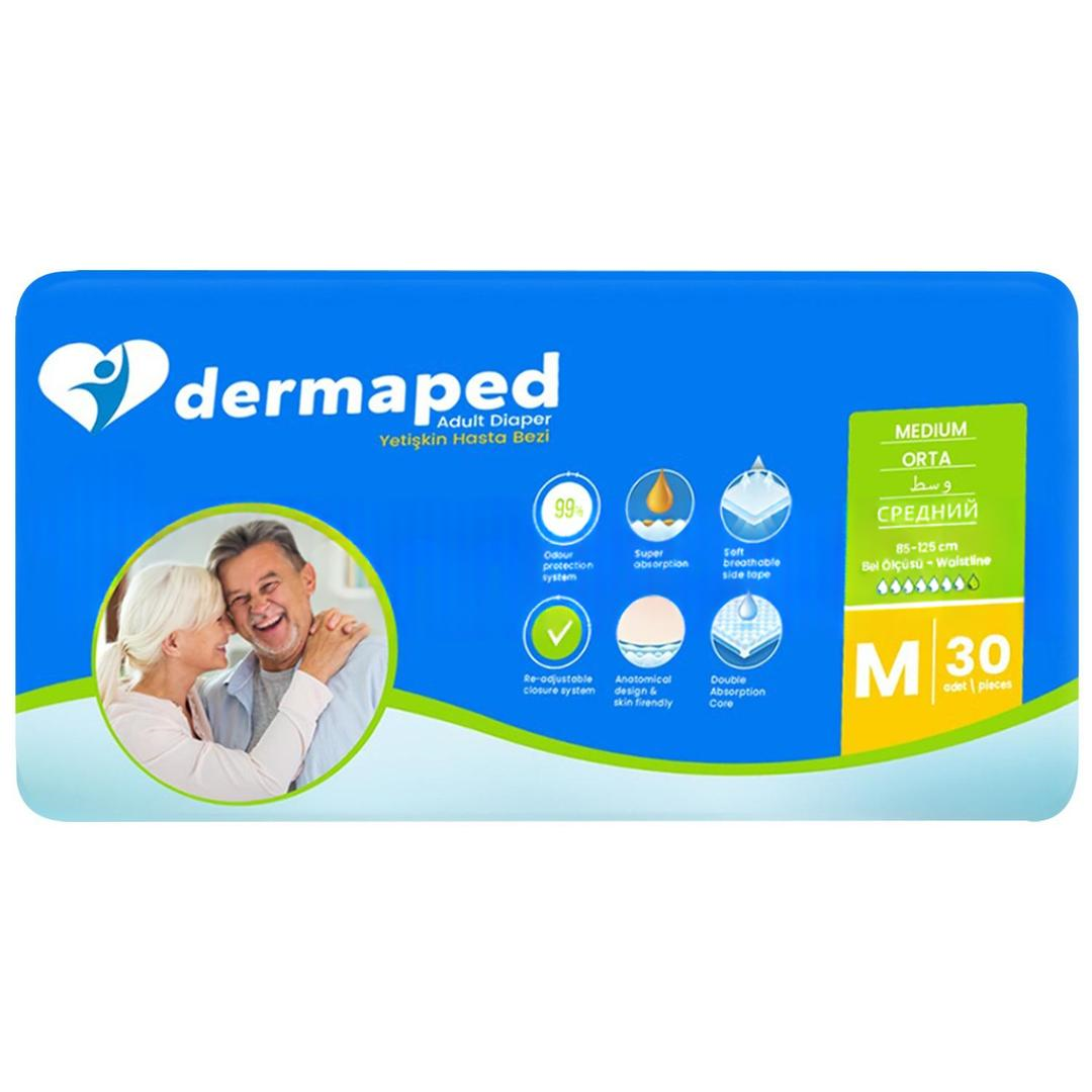 Dermaped Belbantlı Hasta Altı Bezi Tekstil Medium 30lu