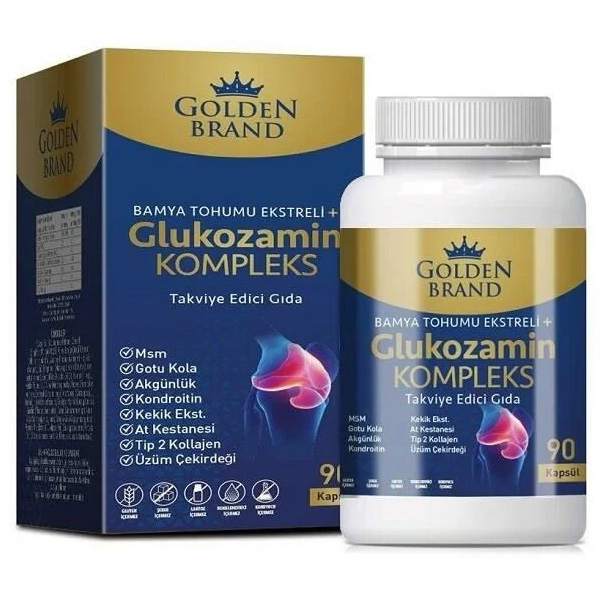 Golden Brand Bamya Tohumu Ekstreli Glucosamine Complex 90 Kapsül