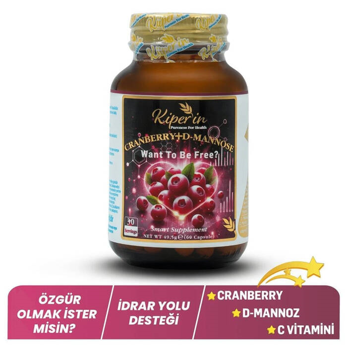 Kiperin Cranberry + D-Mannose 60 Kapsül